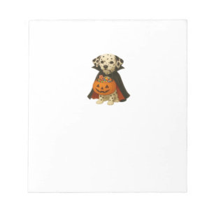 Bloc-note Dalmatian Trick-or-Treat Halloween Chien avec Pump