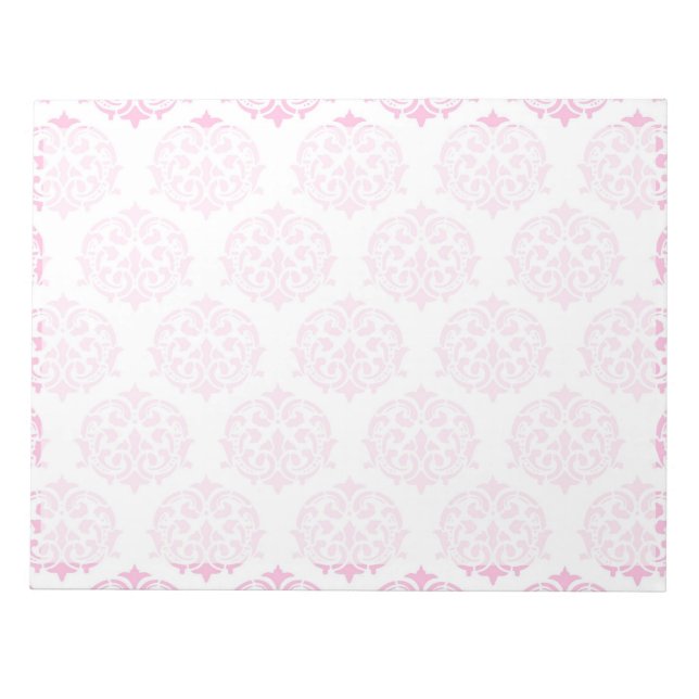 Bloc-note Damas rose pâle (Devant)