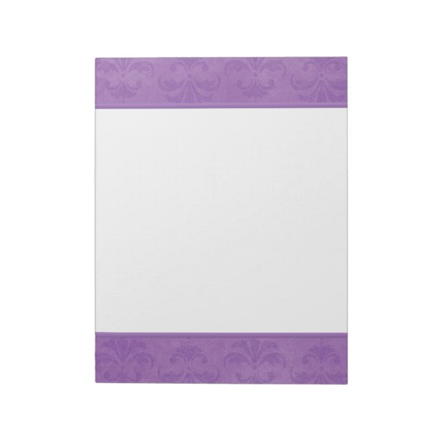 Bloc-note Damask lilas (Tourné)