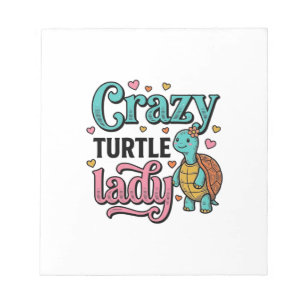 Bloc-note Dame Tortue Folle Dessin de Gravure Vintage_1