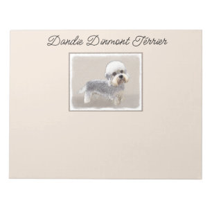 Bloc-note Dandie Dinmont Terrier Peinture Chien Art original