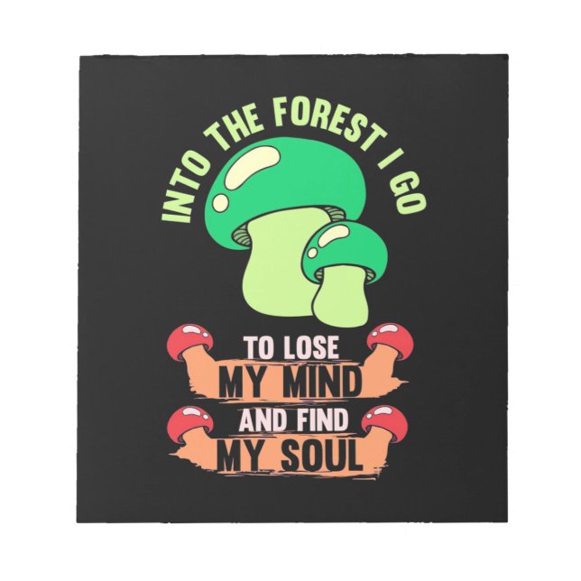 Bloc-note Dans La Forêt Champignons Hunter Go (Devant)