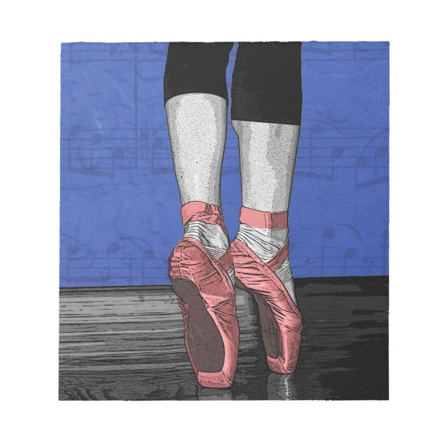Bloc-note Danse Ballerina Ballet Chaussures (Devant)