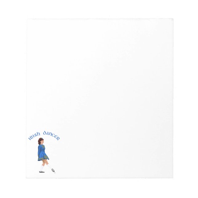 Bloc-note Danseuse Irlandaise Soft Shoe en Bleu (Devant)