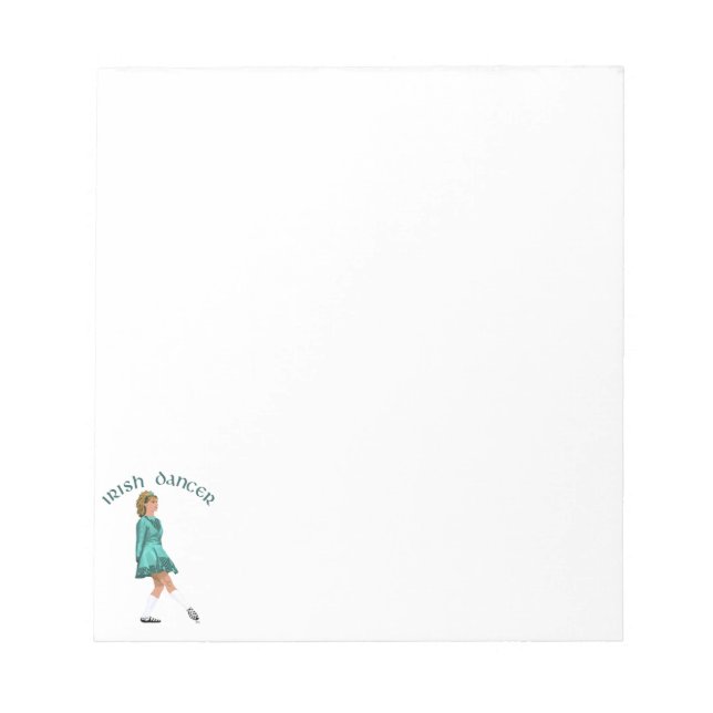 Bloc-note Danseuse Irlandaise Soft Shoe en Turquoise (Devant)