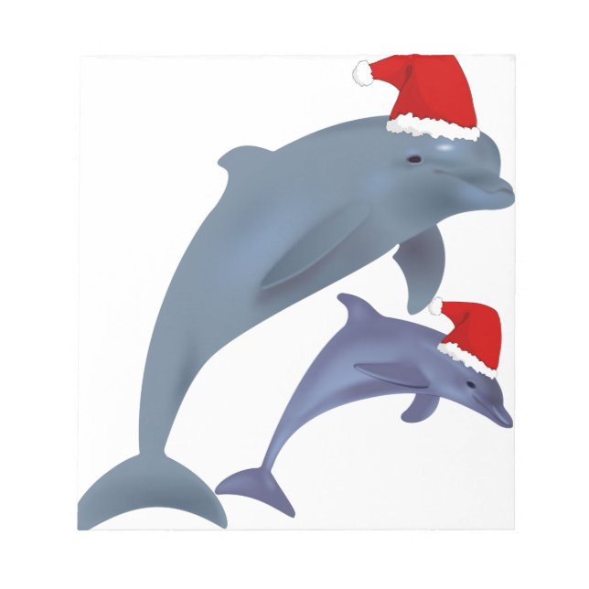 Bloc-note Dauphins de père Noël (Devant)