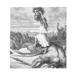 Bloc-note David Slay Goliath De Gustave Dore 1886