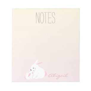 Bloc-note De mignons lapins   Personnalisé
