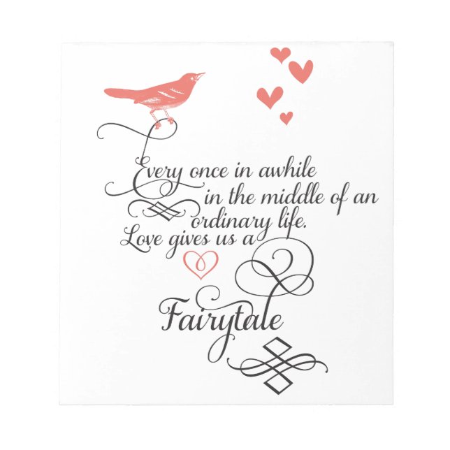 Bloc-note De temps en temps dans une vie ordinaire. (Devant)