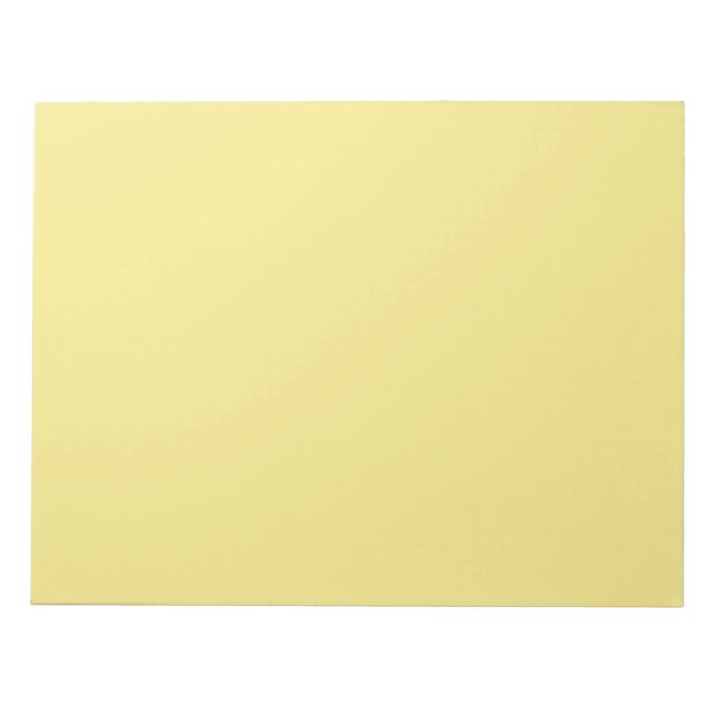 Bloc-note Décor jaune pastel doux prêt à customiser (Devant)