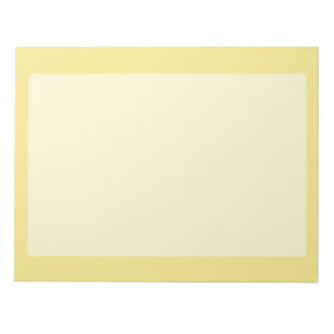 Bloc-note Décor pastel jaune accent doux prêt à customiser
