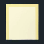 Bloc-note Décor pastel jaune accent doux prêt à customiser<br><div class="desc">Ce produit élégant personnalisé en couleur teinte jaune pastel douce arrière - plan pour vous-même ou comme un cadeau sûr de faire une impression en toutes occasions. Cliquez sur le bouton "Customisez-le !" pour afficher les outils permettant de customiser ce produit si vous souhaitez utiliser un éditeur de texte et...</div>