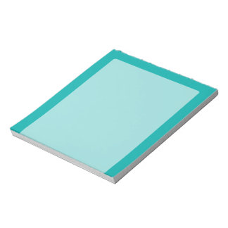 Bloc-note Décor Peacock Turquoise Prêt à Customiser