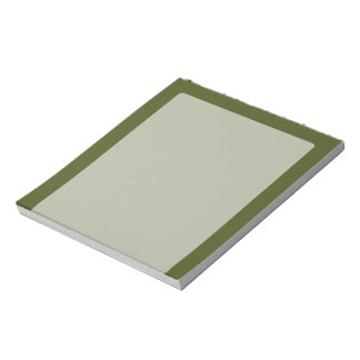 Bloc-note Décor vert Olive Customiser facilement