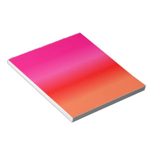 Bloc-note Dégradé rose, rouge et orange