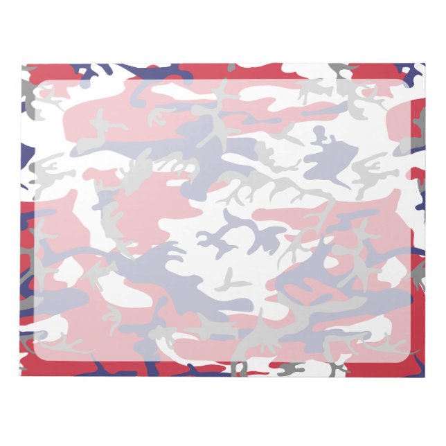 Bloc-note Déguisement, Bleu Blanc Rouge Gris, Militaire, Arm (Devant)