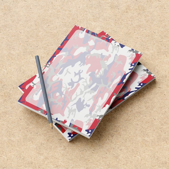 Bloc-note Déguisement, Bleu Blanc Rouge Gris, Militaire, Arm (Créateur téléchargé)