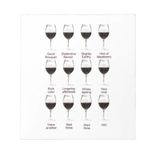 Bloc-note Dégustation de vin