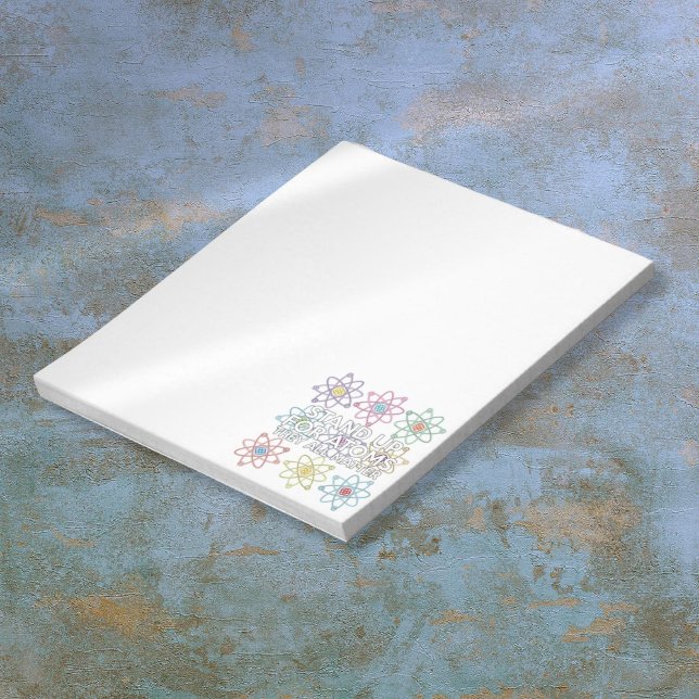 Bloc-note DÉMARREZ POUR ATOMS Science (STAND UP FOR ATOMS Fun Science Notepad)