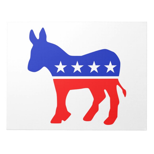 Bloc-note Democratic Party Political Emblem (Donkey) (Devant)