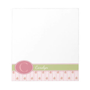 Bloc-note Dentelle personnalisée et jardin anglais