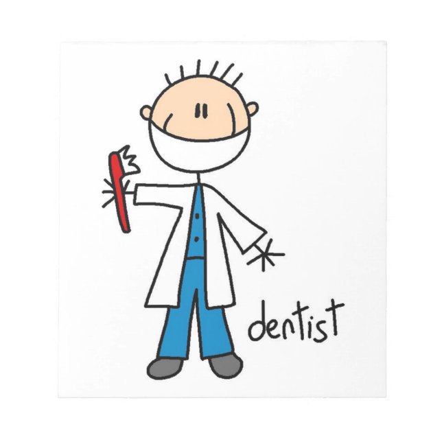 Bloc-note Dentiste Stick Figure (Devant)
