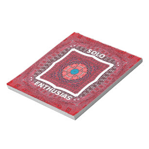 Bloc-note Dernier Sindhi Indus artisanat Ajrak Design Art