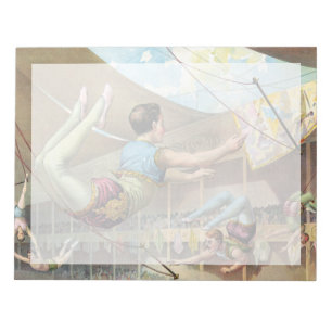 Bloc-note Des Hommes acrobates Interprétant Un Cirque