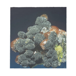 Bloc-note Descloizite sur Calcite