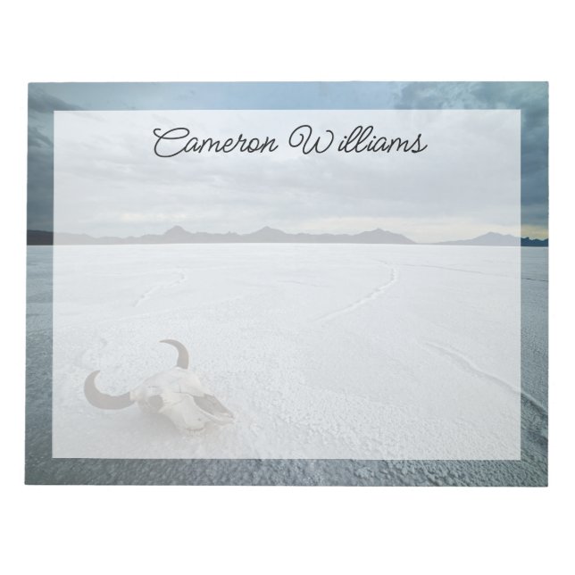 Bloc-note Deserts | Bonneville Salt Flats Utah (Devant)