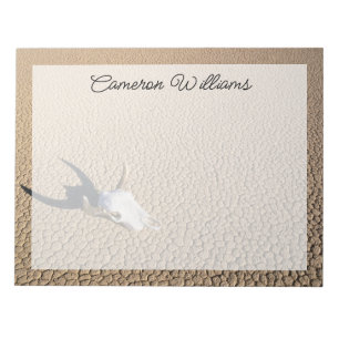 Bloc-note Deserts Cow Skull on the Desert Ground