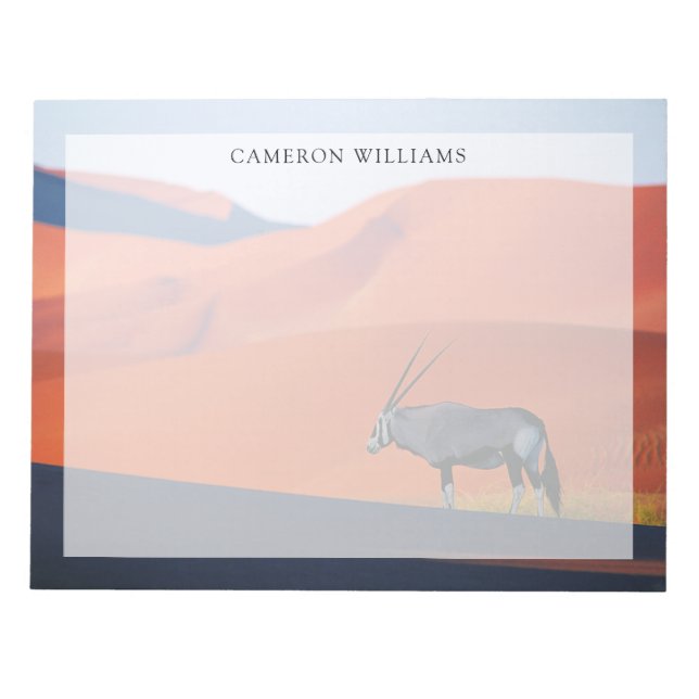 Bloc-note Déserts | Oryx du désert du Namib (Devant)