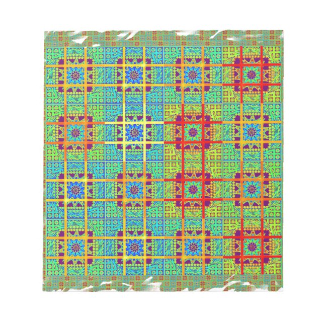 Bloc-note Design d'art ethnique motif d'Afrique du Sud (Devant)