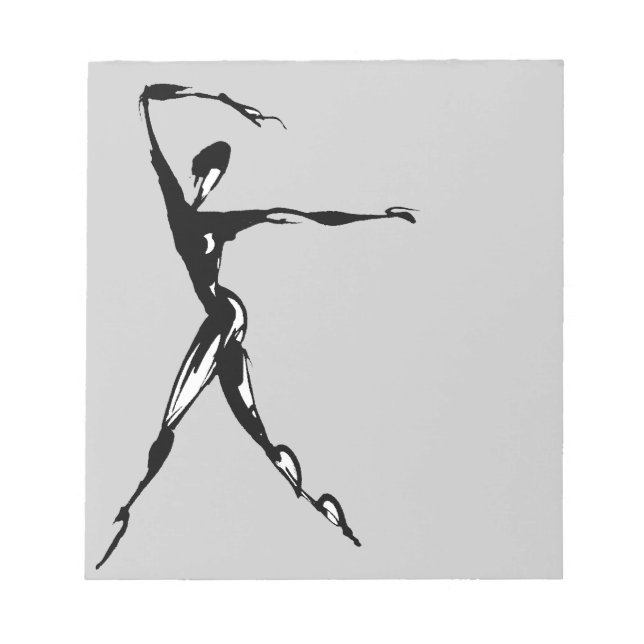 Bloc-note design de danse stylisé (Devant)
