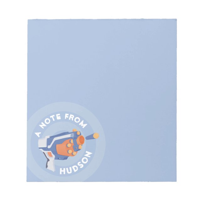 Bloc-note Design de la pièce à fusil à fléchettes (Devant)