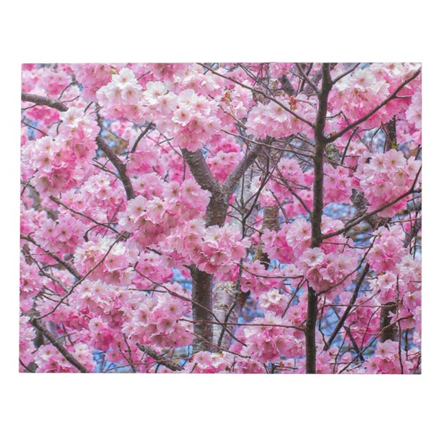 Bloc-note Design élégant de papeterie florale (Devant)