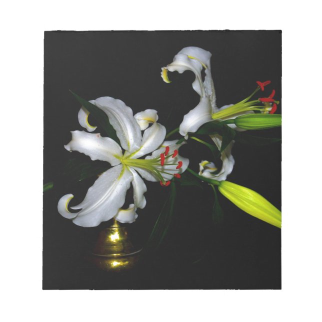 Bloc-note Design irlandais en laiton et en fleur (Devant)