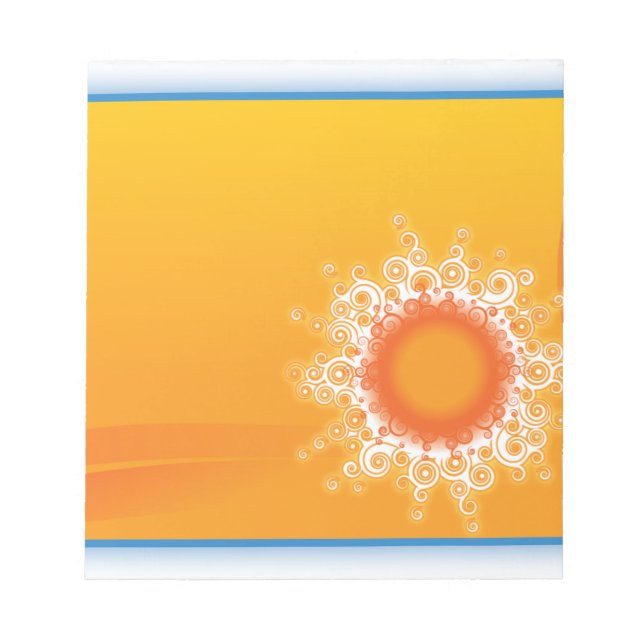 Bloc-note Design personnalisé Curly Sunshine (Devant)