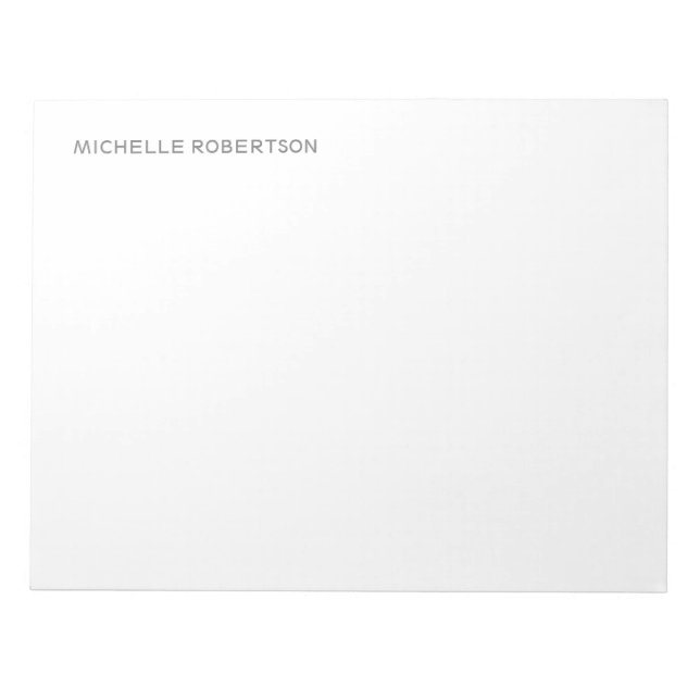 Bloc-note Design personnalisé moderne professionnel (Devant)