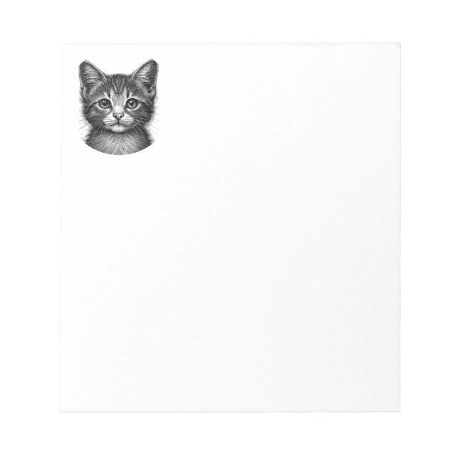 Bloc-note Dessin adorable de Young Cat (Devant)