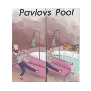 Bloc-note Dessin amusant de la piscine de Pavlov