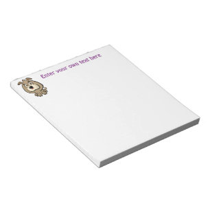 Bloc-note Dessin animé de chiot personnalisable