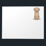 Bloc-note Dessin animé de Golden Retriever<br><div class="desc">Golden Retriever. Design by DogBreedCartoon</div>