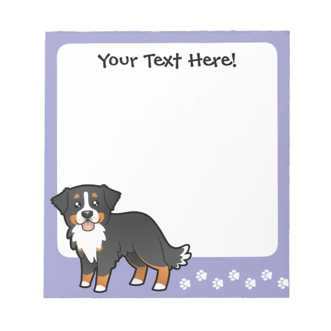 Bloc-note Dessin Bernese Mountain Dog (Devant)