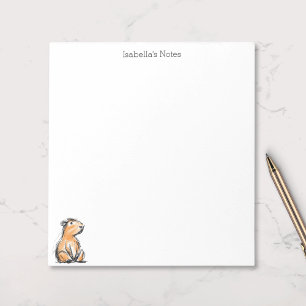 Bloc-note Dessin de capybara mignon en gribouillis