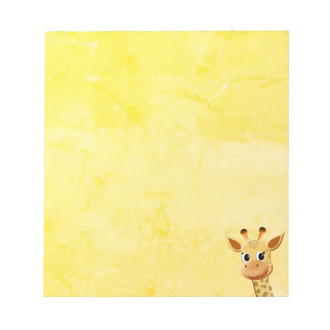 Bloc-note Dessin de Giraffe Bébé mignonne (Devant)