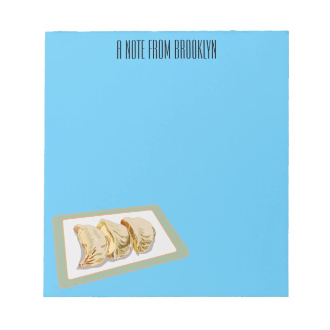 Bloc-note Dessin de Jiaozi / Chinese dumplings (Devant)