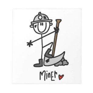 Bloc-note Dessin de mineur bâtonnet