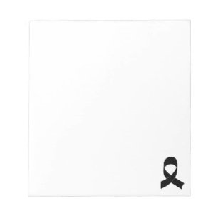 Bloc-note Dessin de ruban noir personnalisé