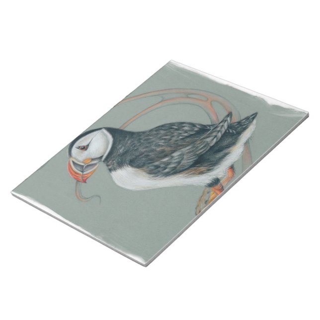 Bloc-note Dessin d'Oiseaux de Puffin de l'Atlantique (Incliné)